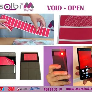 etiquetas VOID de segurança